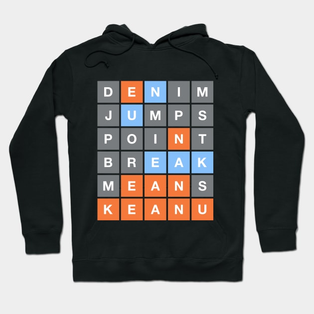 Wordle Reeves (Colorblind) Hoodie by 12&24